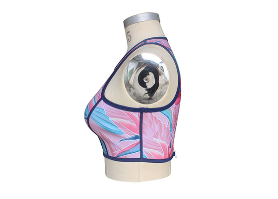 Sublimação superior surfando do roupa de mergulho mulheres flexíveis/superiores do neopreno impressa fornecedor