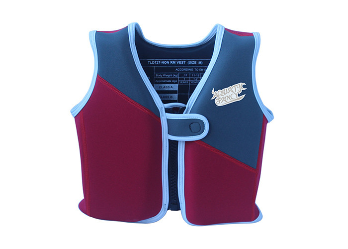 Veste infantil personalizada do flutuador da cor com logotipo da impressão do Silkscreen fornecedor